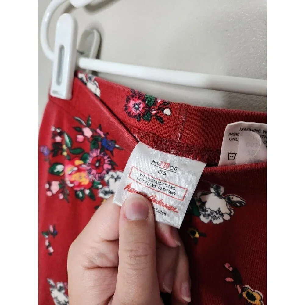 HANNA ANDERSSON Red Floral Pajamas